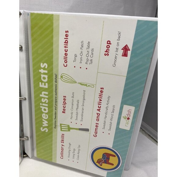 15 Raddish Kids Recipe Cookbook Shopping List in Binder Thanksgiving - Picture 4 of 8